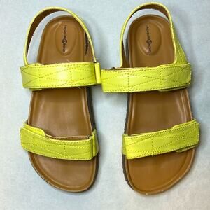 Treasure & Bond Lime‎ green girls strap sandals summer shoes play wide foot